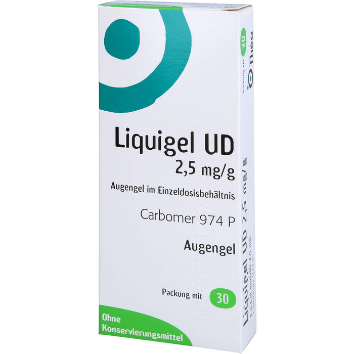 Liquigel UD 2,5 mg/g Augengel, 30 St. Einzeldosispipetten