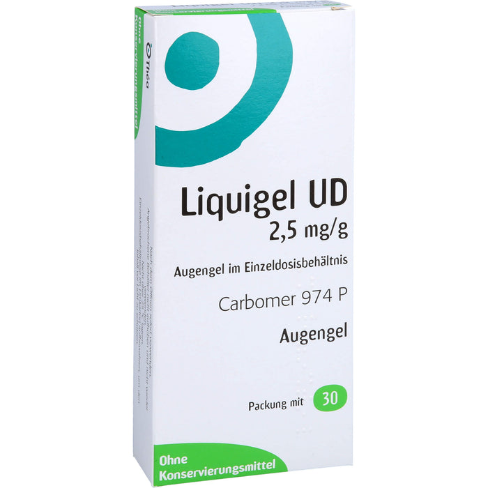 LIQUIGEL UD 2,5 mg/g Augengel im Einzeldosisbehältnis, 30X0.5 g EDP
