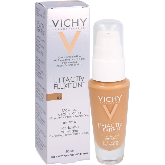 VICHY Liftactiv Flexiteint Anti-Falten Foundation 55 Bronze, 30 ml Lösung