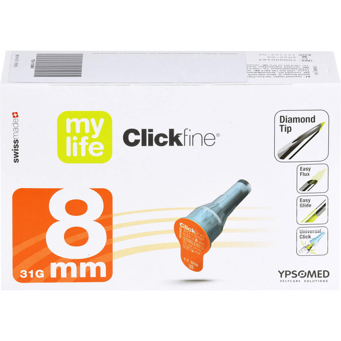 Mylife Clickfine 8mm Kanülen, 100 St. Kanülen
