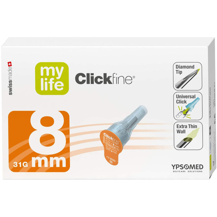 Mylife Clickfine 8mm Kanülen, 100 St. Kanülen