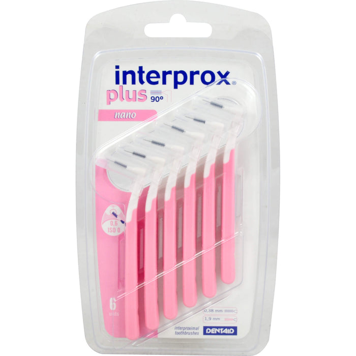 interprox plus nano rosa Interdentalbürsten 0,6 mm, 5 St. Interdentalbürsten