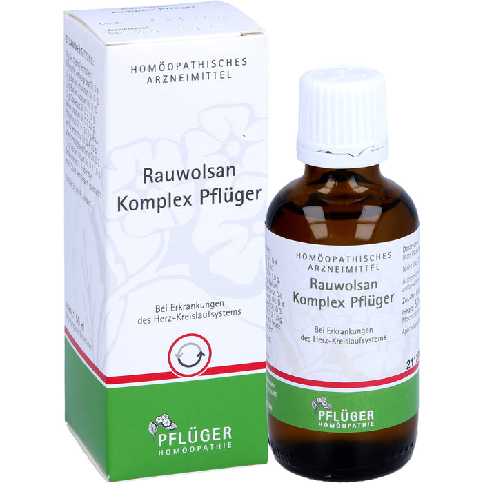 Pflüger Rauwolsan Komplex Tropfen bei Erkrankungen des Herz-Kreislaufsystems, 50 ml Lösung