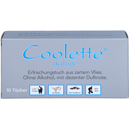 Coolette Nature Erfrischungstuch Vlies, 10 St. Tücher