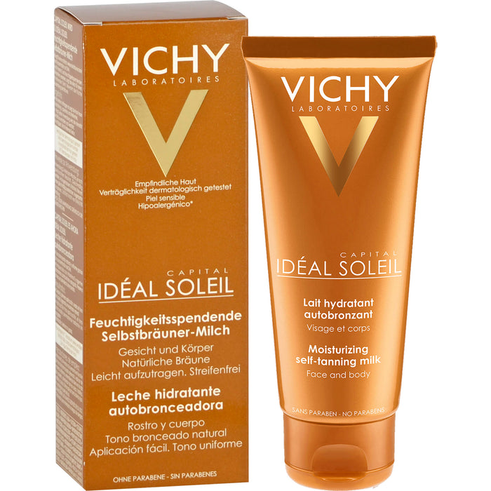 VICHY Idéal Soleil Selbstbräuner-Milch für empfindliche Haut, 100 ml Creme