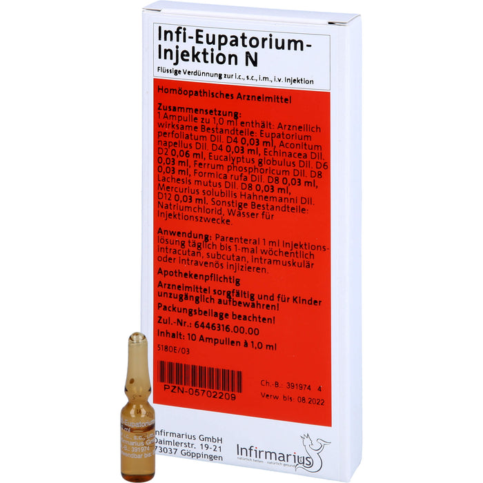 Infi Eupatorium Injektion N, 10X1 ml AMP