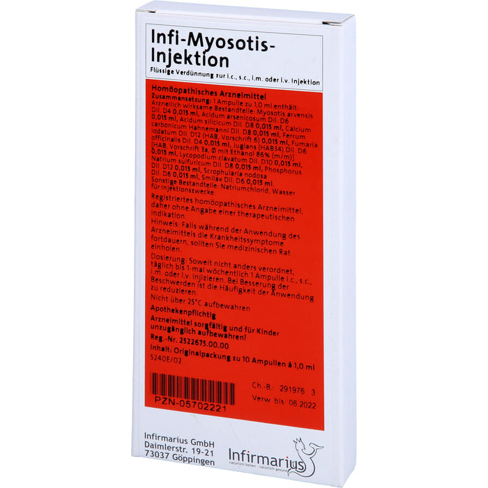 Infi Myosotis Injektion, 10X1 ml AMP