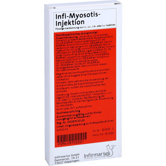 Infi Myosotis Injektion, 10X1 ml AMP
