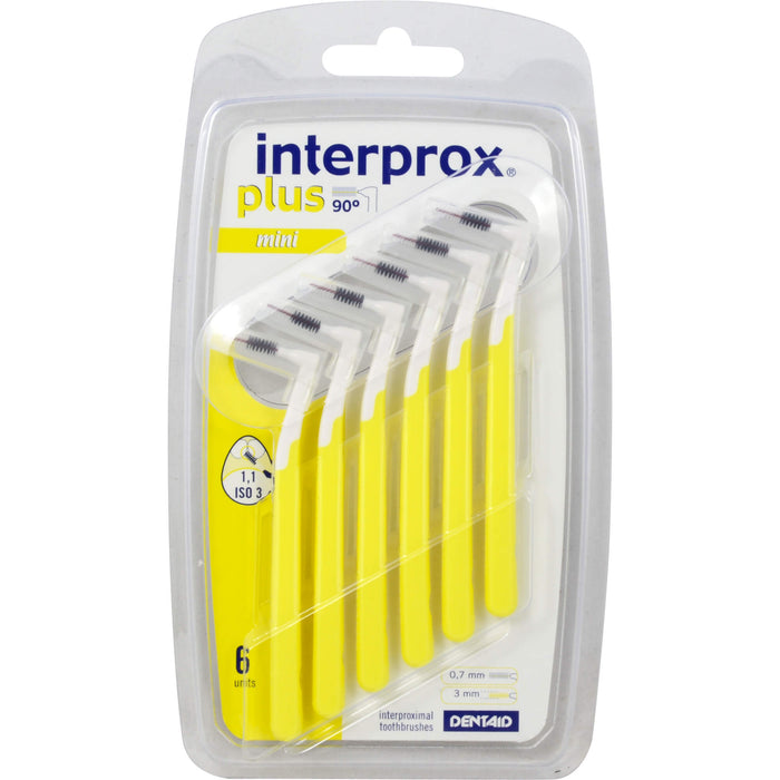 interprox plus mini gelb Interdentalbürste, 5 St. Interdentalbürsten