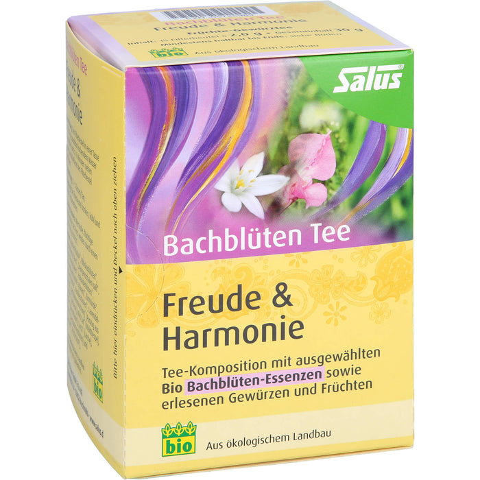 Salus Bachblüten Tee Freude & Harmonie bio, 15 St. Filterbeutel