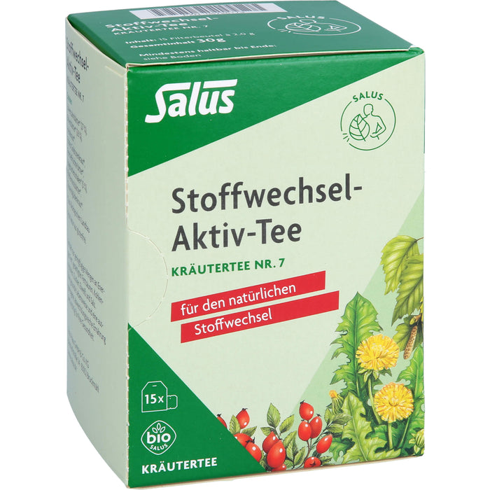 Salus Stoffwechsel-Aktiv Tee Kräutertee Nr. 7, 15 St. Filterbeutel