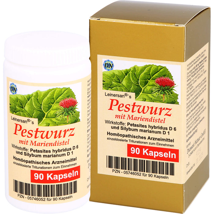 Leinersan's Pestwurz mit Mariendistel Kapseln, 90 St. Kapseln