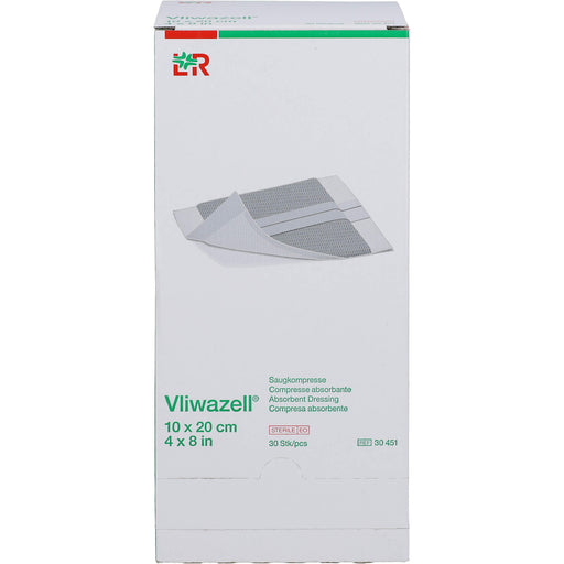 Vliwazell hochsaugfähige Universalkompressen 10 x 20 cm steril, 30 St. Kompressen