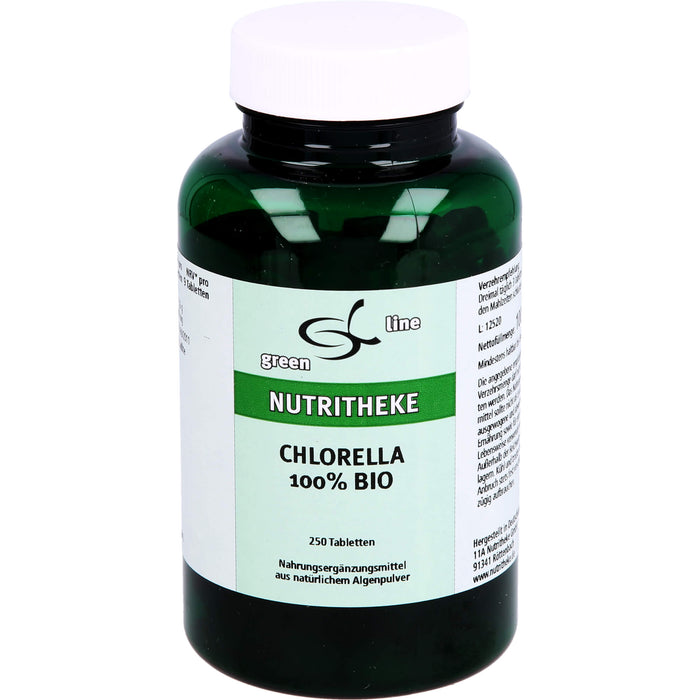 green line Chlorella 100% Bio Mikroalgen Tabletten, 250 St. Tabletten