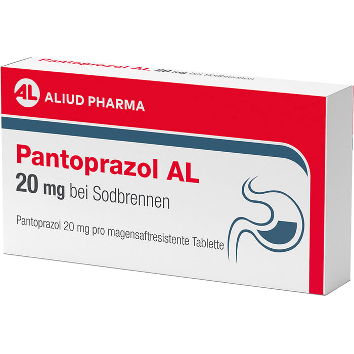 Pantoprazol AL 20 mg Tabletten bei Sodbrennen, 7 St. Tabletten