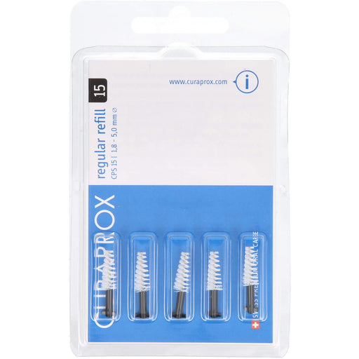 CURAPROX Interdentalbürsten CPS 15 regular 1,8 - 5,0 mm, 5 St. Interdentalbürsten