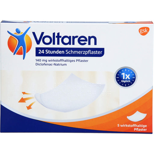 Voltaren 24 Stunden Schmerzpflaster 140 mg wirkstoffhaltiges Pflaster, 5 St. Pflaster