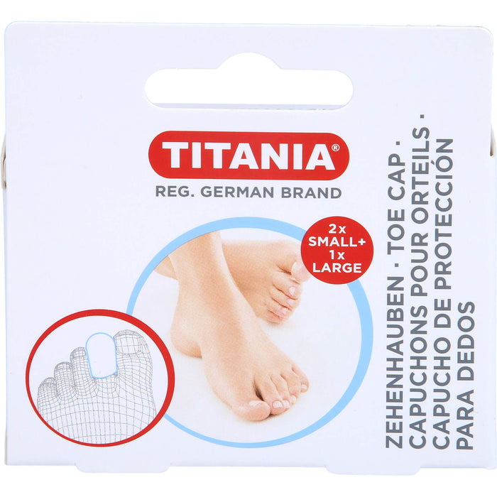 ZEHENHAUBEN 2xklein 1xgross TITANIA, 3 St 