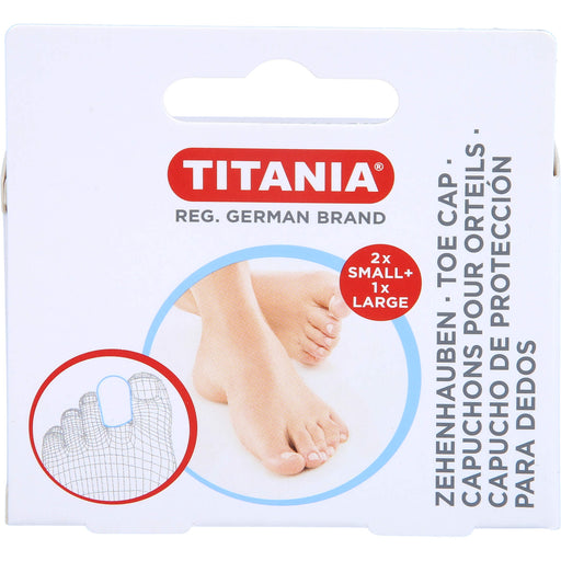 ZEHENHAUBEN 2xklein 1xgross TITANIA, 3 St 