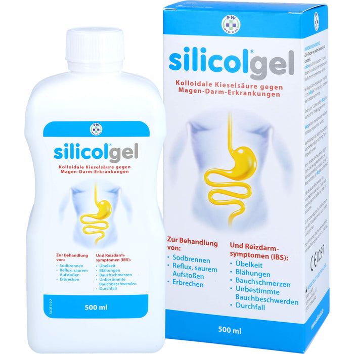 Silicol Gel kolloidale Kieselsäure gegen Magen-Darm-Erkrankungen, 500 ml Gel