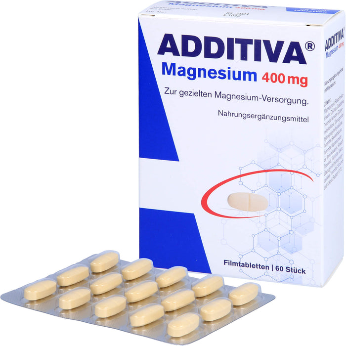 ADDITIVA Magnesium 400 mg Filmtabletten, 60 St. Tabletten