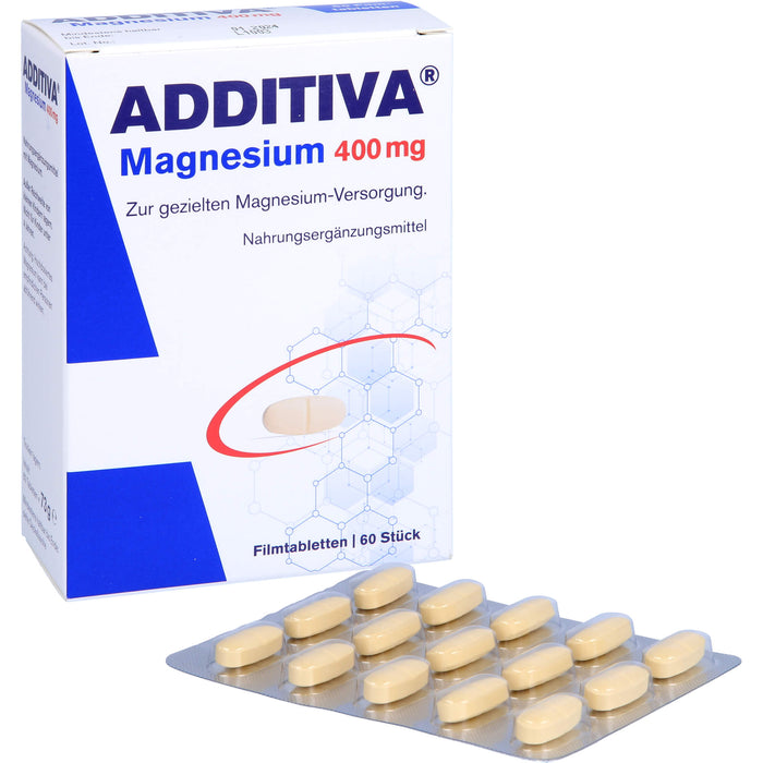ADDITIVA Magnesium 400 mg Filmtabletten, 60 St. Tabletten