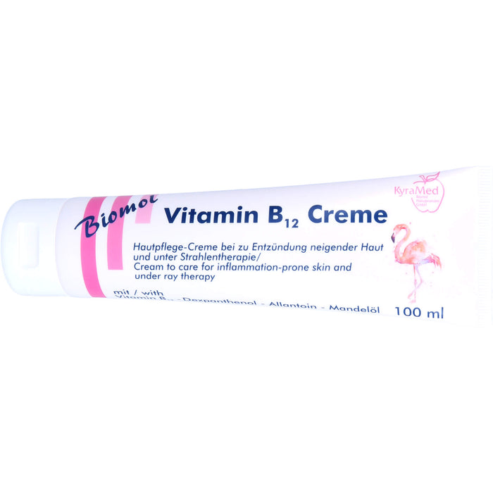 KyraMed Vitamin B12 Creme für zu Entzündung neigende Haut und bei Strahlentherapie, 100 ml Creme