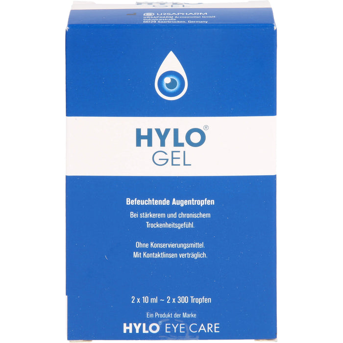 HYLO GEL befeuchtende Augentropfen, 20 ml Lösung