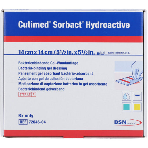 Cutimed Sorbact Hydroactive 14x14cm, 10 St KOM