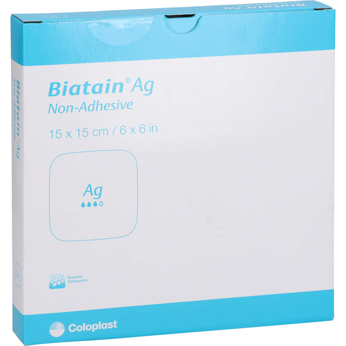 Biatain Ag Schaumverband nicht-haftend 15x15cm, 5 St VER