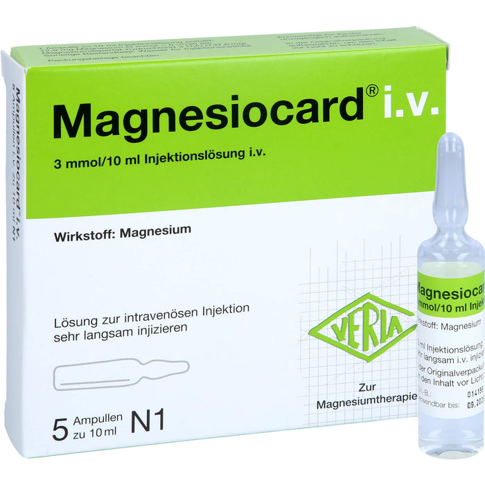 Magnesiocard i.v., Injektionslösung, 5X10 ml ILO