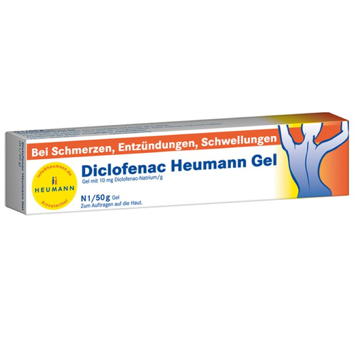 Heumann Diclofenac Gel bei Schmerzen, Entzündungen und Schwellungen, 50 g Gel