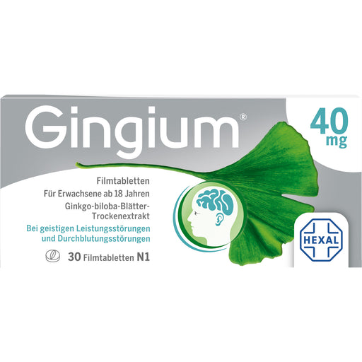 Gingium 40 mg Filmtabletten, 30 St. Tabletten