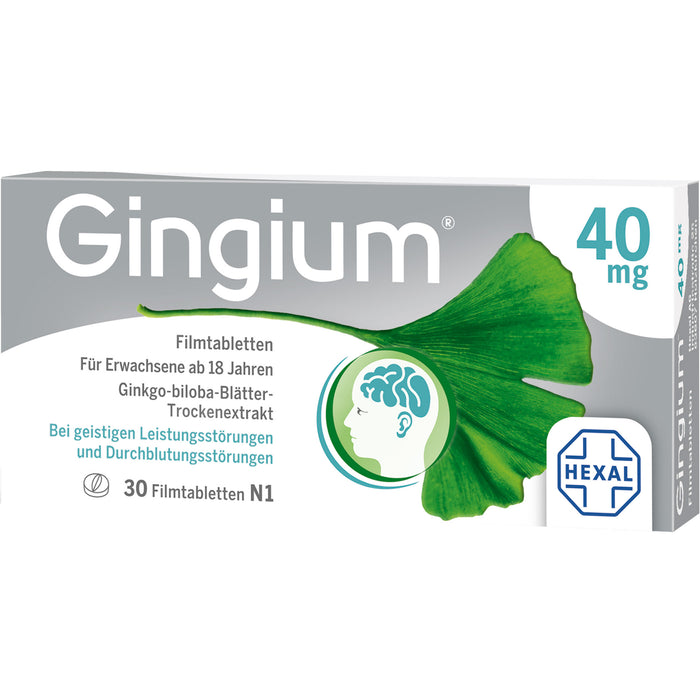 Gingium 40 mg Filmtabletten, 30 St. Tabletten