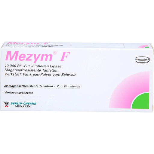 BERLIN-CHEMIE Mezym F Filmtabletten Verdauungsenzyme, 20 St. Tabletten