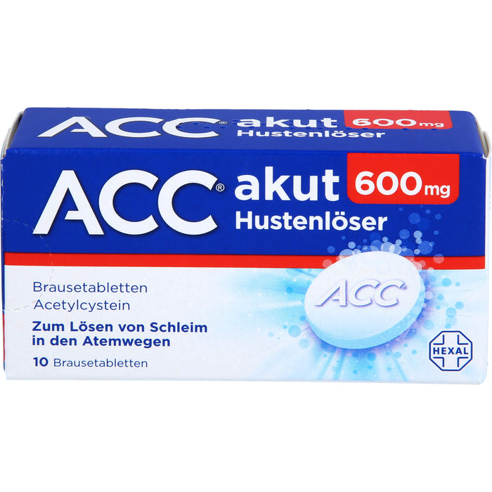 ACC akut 600 mg Hustenlöser Brausetabletten, 10 pcs. Tablets