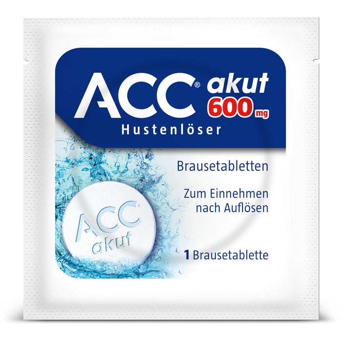 ACC akut 600 mg Hustenlöser Brausetabletten, 10 pcs. Tablets