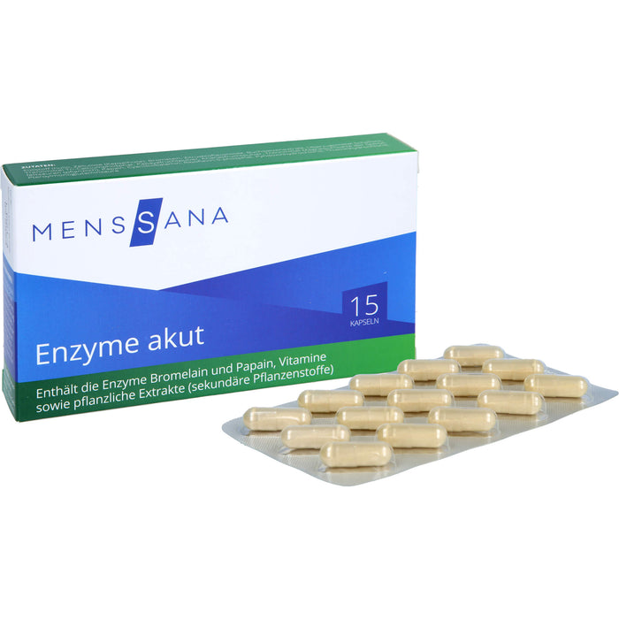MensSana Enzyme akut Kapseln, 15 St. Kapseln