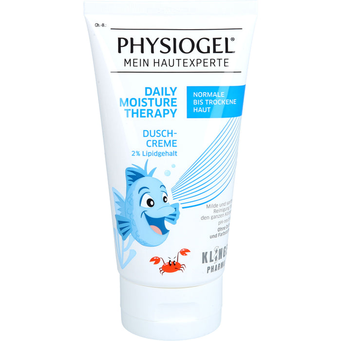 PHYSIOGEL Daily Moisture Therapy Dusch-Creme für normale bis trockene Haut für Kinder, 150 ml Duschgel