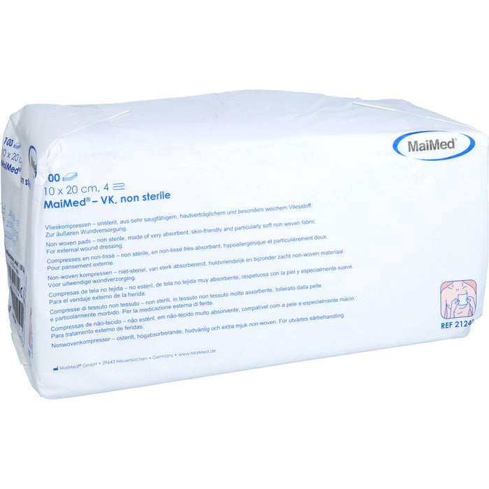 VLIESSTOFFKOMPRESSEN 10X20CM UNSTERIL 4FACH BRI, 100 St KOM