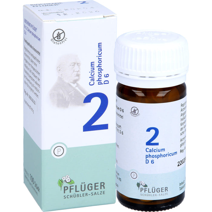 Pflüger Biochemie Nr.2 Calcium phosphoricum D6 Tabletten, 100 St. Tabletten