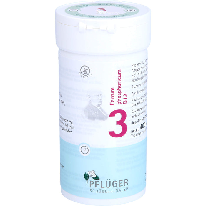 Pflüger Biochemie Nr.3 Ferrum phosphoricum D12 Tabletten, 400 St. Tabletten