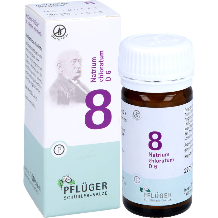 Pflüger Biochemie Nr.8 Natrium chloratum D6 Tabletten, 100 St. Tabletten