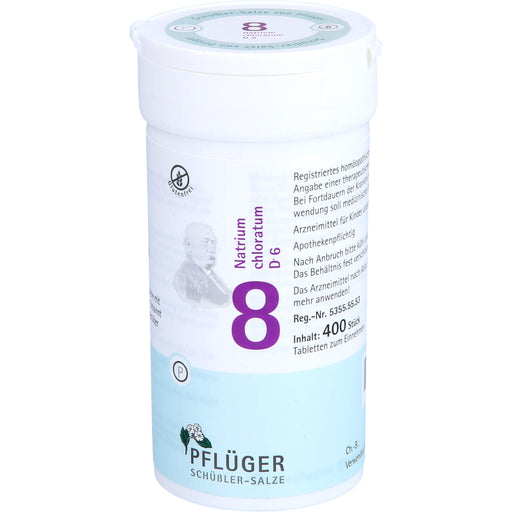 Pflüger Biochemie Nr.8 Natrium chloratum D6 Tabletten, 400 St. Tabletten