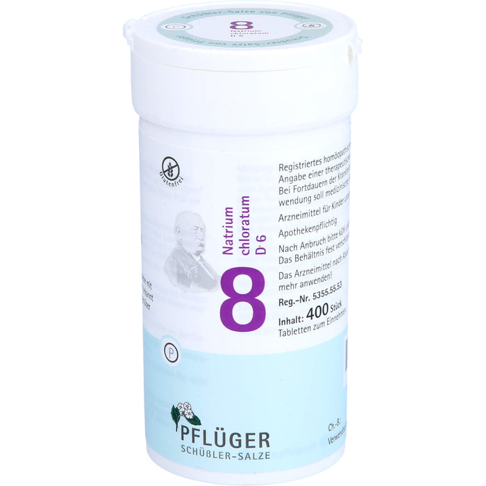 Pflüger Biochemie Nr.8 Natrium chloratum D6 Tabletten, 400 St. Tabletten