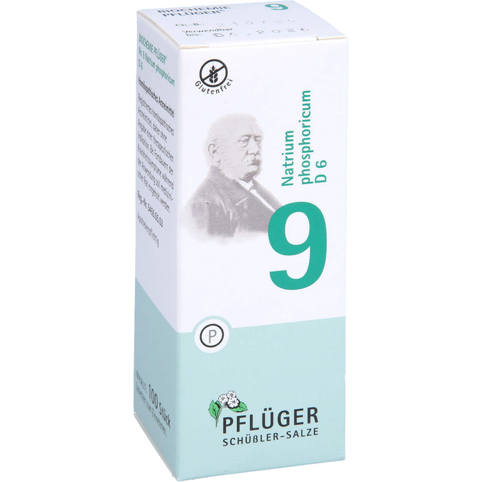 Pflüger Biochemie Nr.9 Natrium phosphoricum D6 Tabletten, 100 St. Tabletten