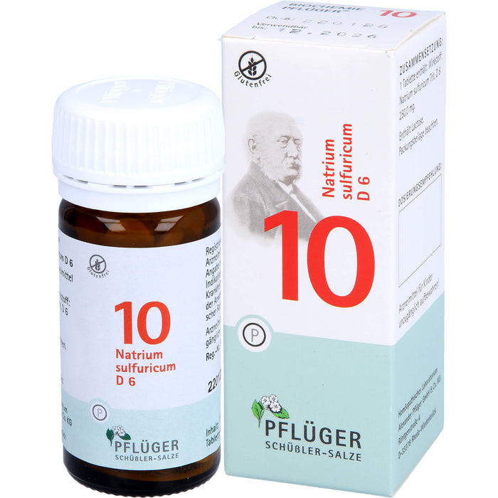 Pflüger Biochemie Nr.10 Natrium sulfuricum D6 Tabletten, 100 St. Tabletten