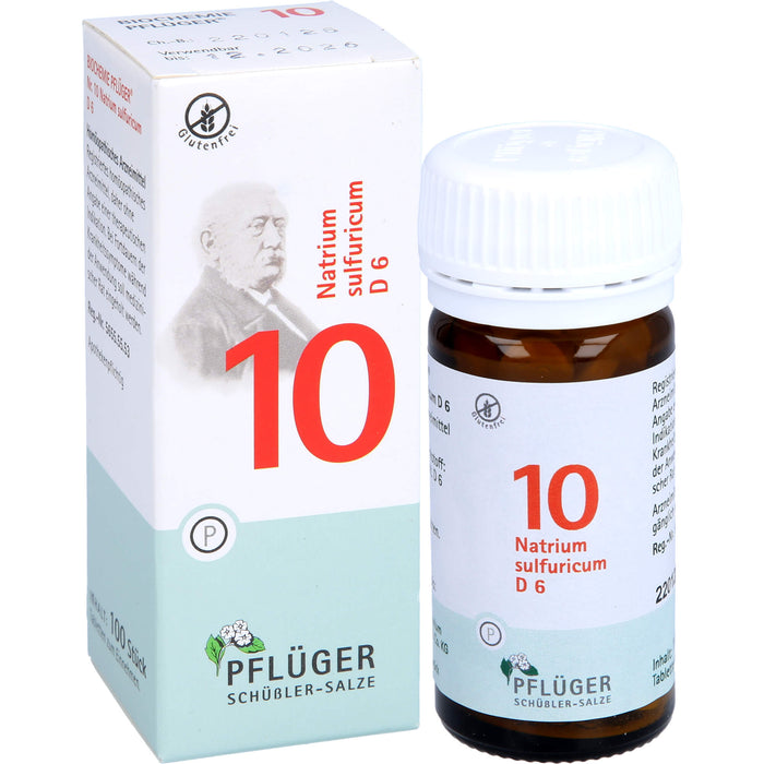 Pflüger Biochemie Nr.10 Natrium sulfuricum D6 Tabletten, 100 St. Tabletten