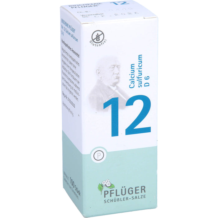 Pflüger Biochemie Nr.12 Calcium sulfuricum D6 Tabletten, 100 St. Tabletten