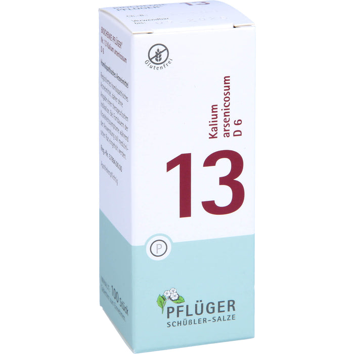 Pflüger Biochemie Nr.13 Kalium arsenicosum D6 Tabletten, 100 St. Tabletten